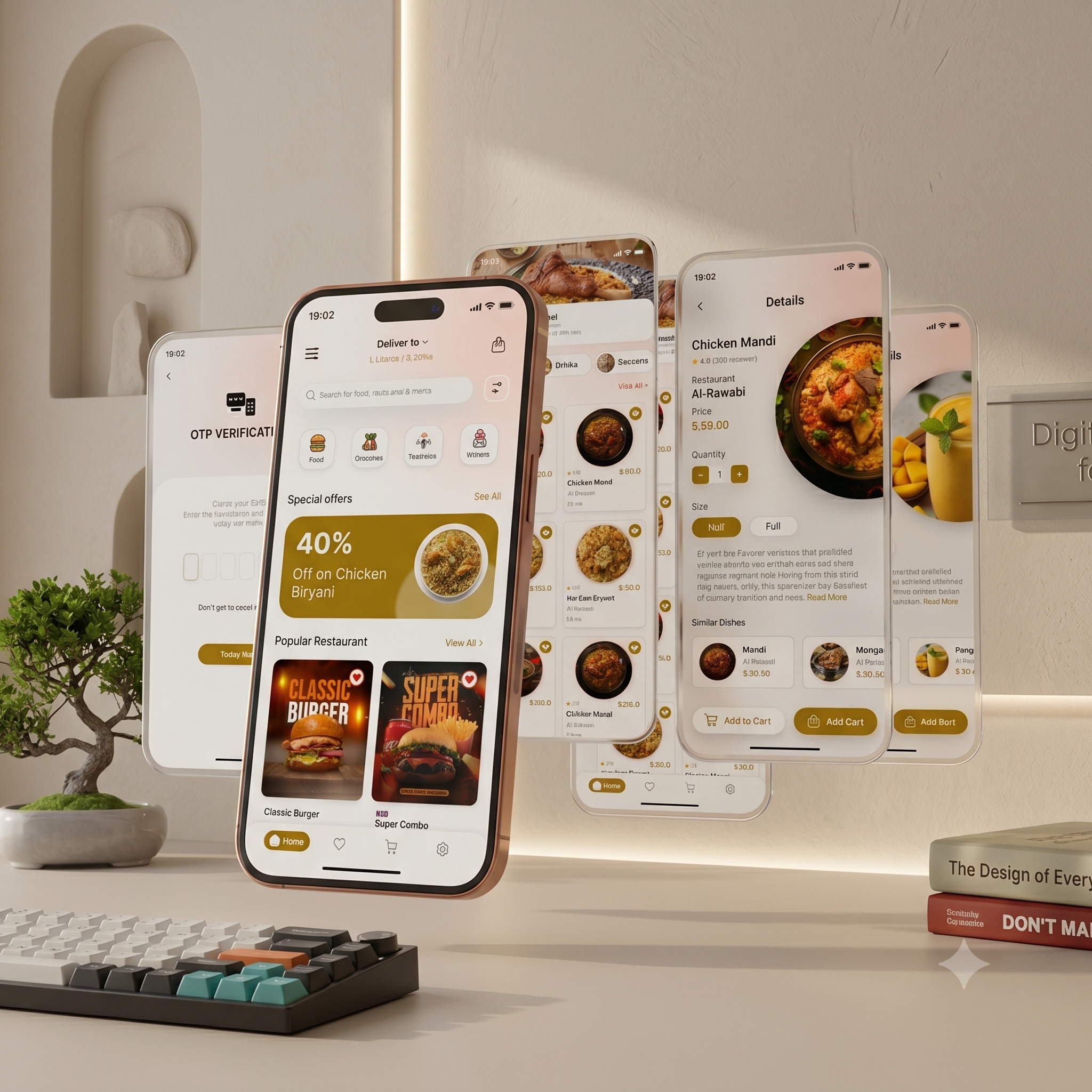 Taameh Food App UI/UX